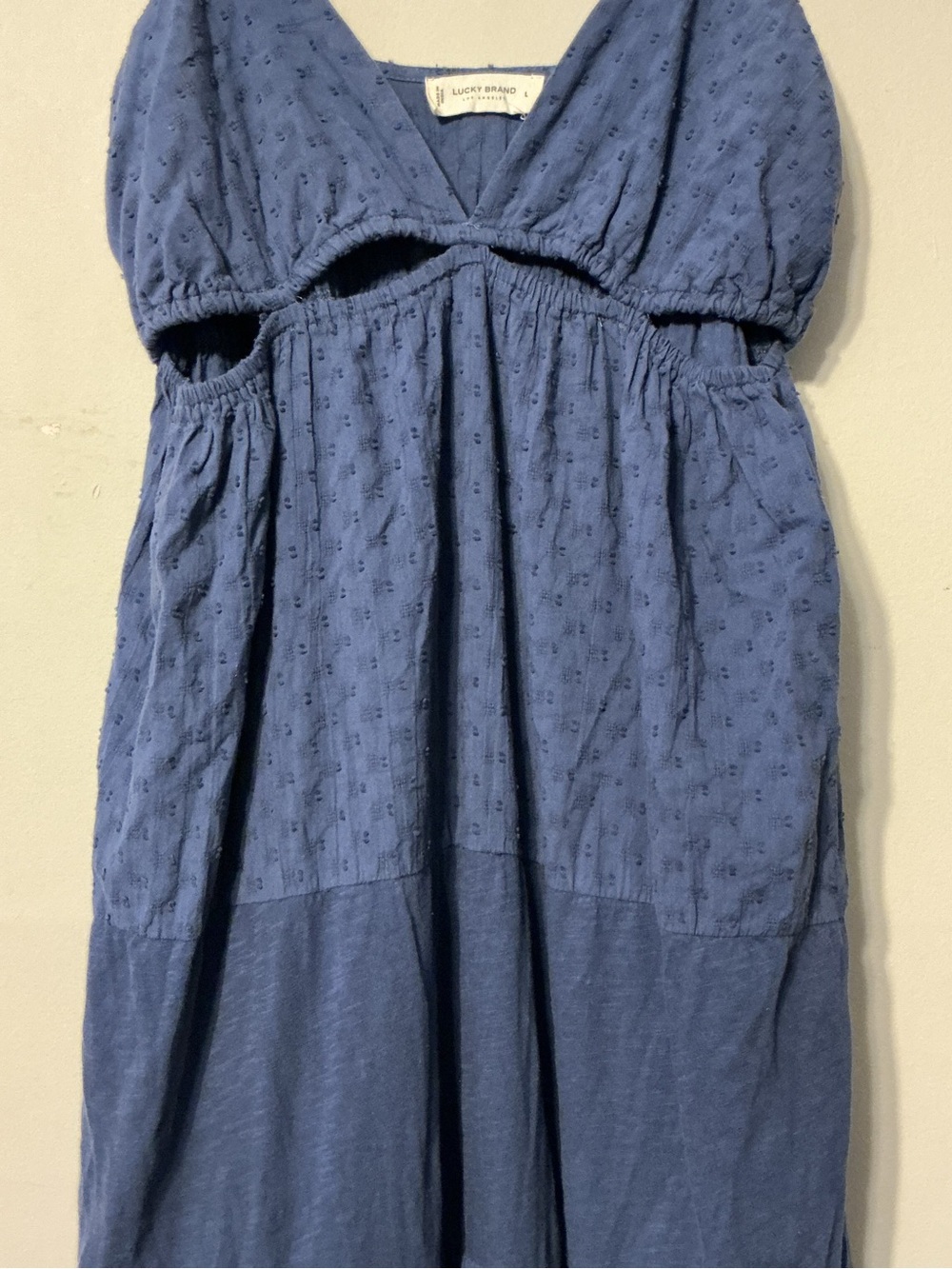 Lucky Brand Dark Blue Tiered Maxi Sundress - Picture 3 of 9